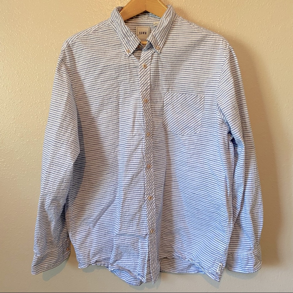 Striped Rowm Button Down Shirt - image 1